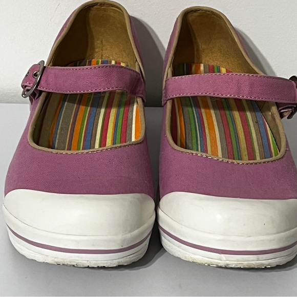 Dansko Valerie Pink Canvas Mary Jane Shoes - Picture 2 of 6